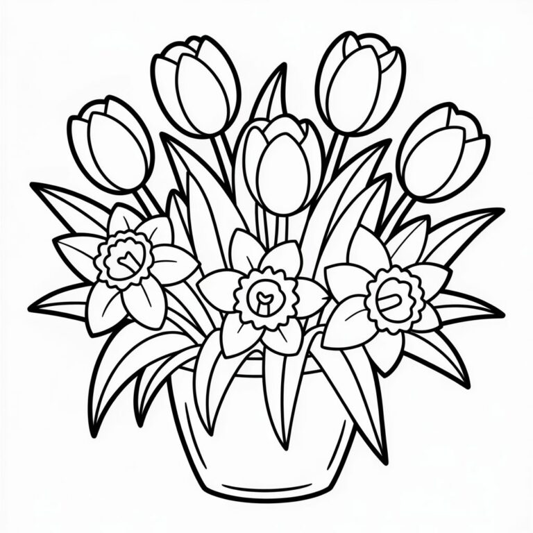 43 Ausmalbilder Frühling - Kostenlos zum Ausdrucken - PDF