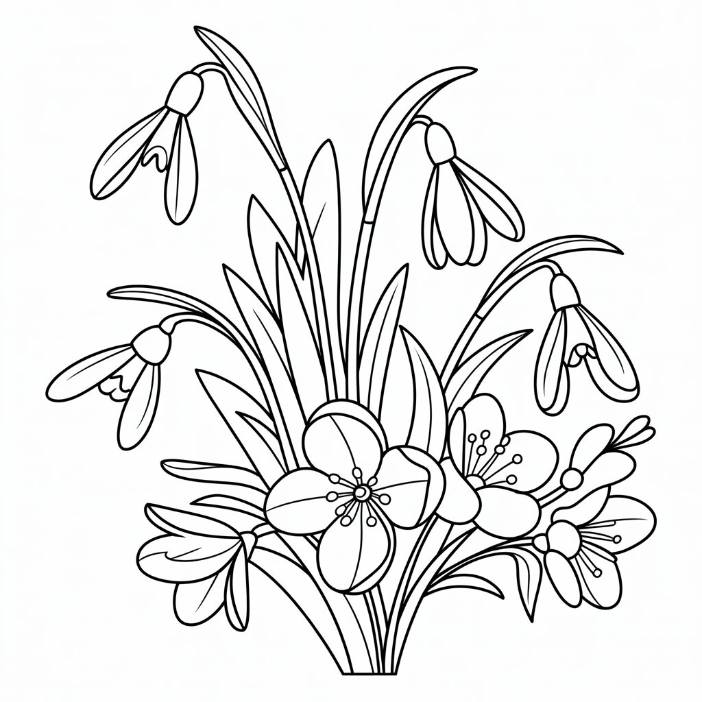 Fleurs de printemps gratuites à imprimer