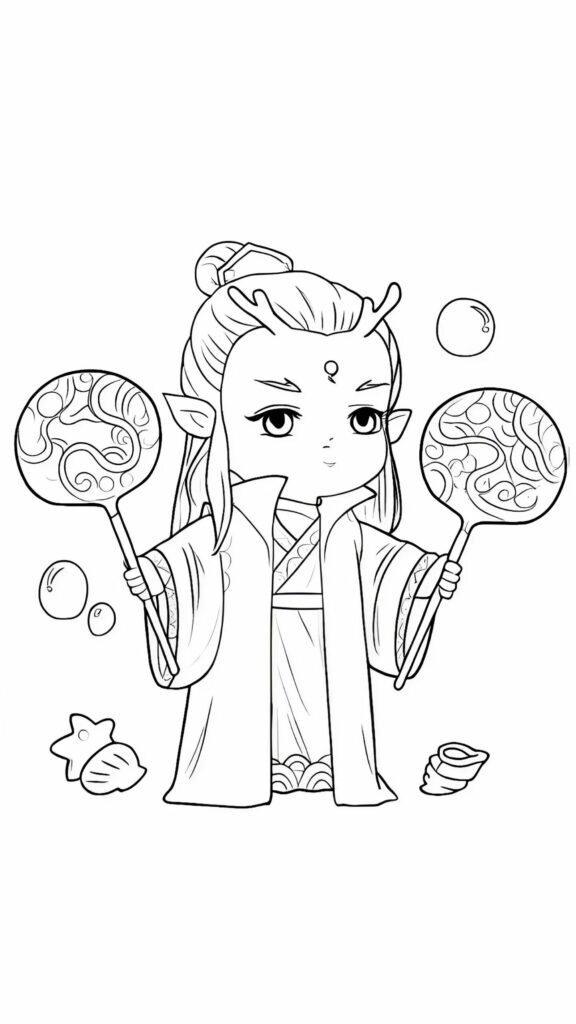 Ne Zha coloring sheet new collection 2025