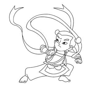 Free printable Ne Zha coloring pages download