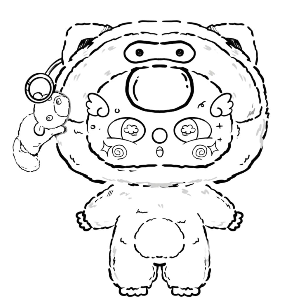 Gratis baby three tekeningen downloaden