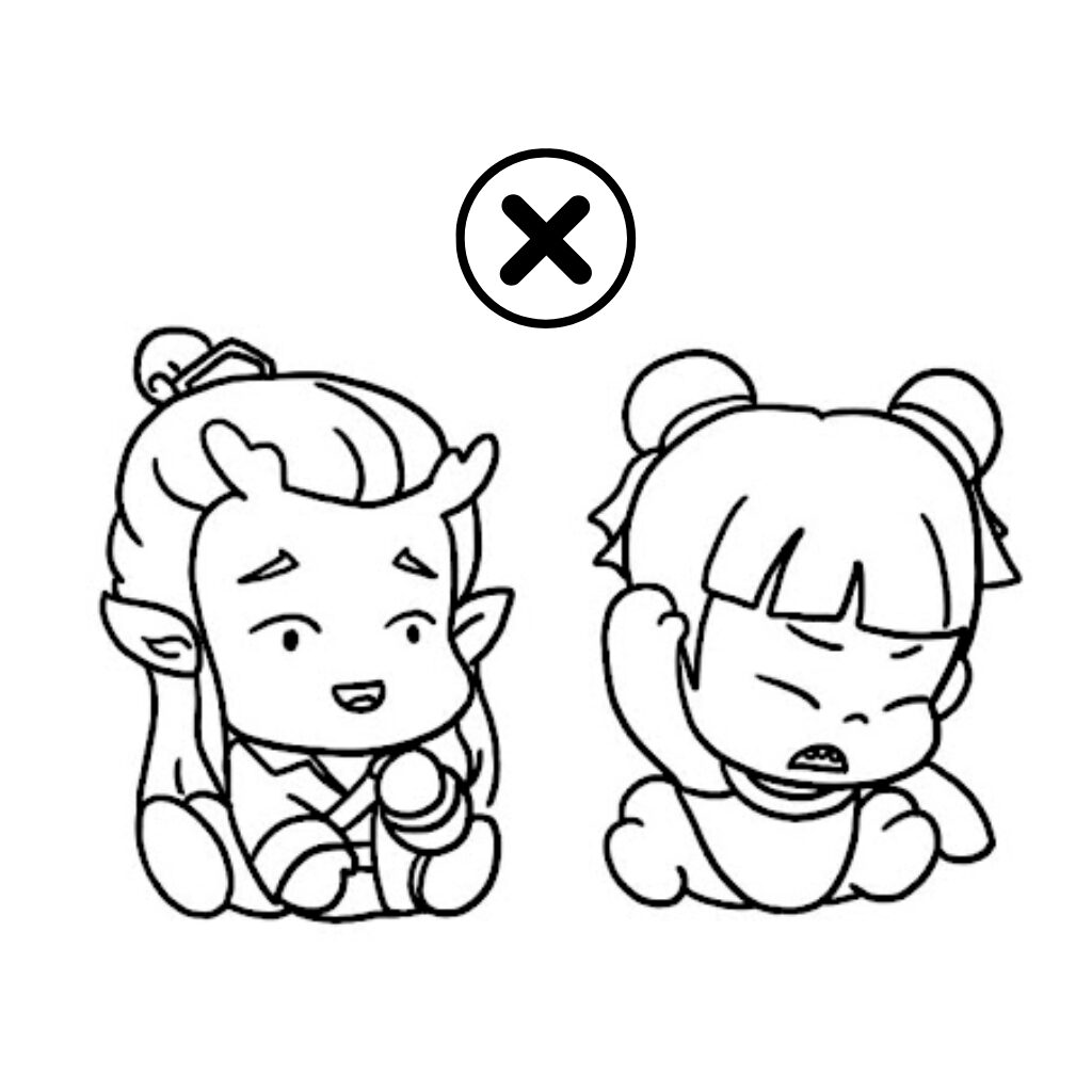 Gratis downloadbare Ne Zha en Ao Bing PDF kleurplaat