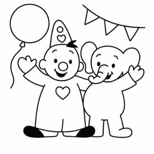 Disegno gratis di Bumba con i suoi amici