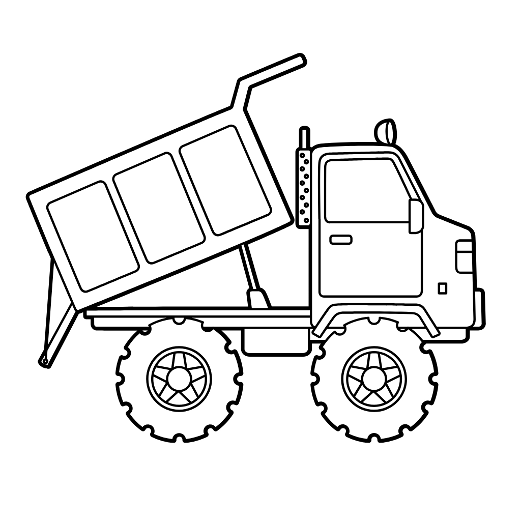 Große Lastwagen Ausmalbilder