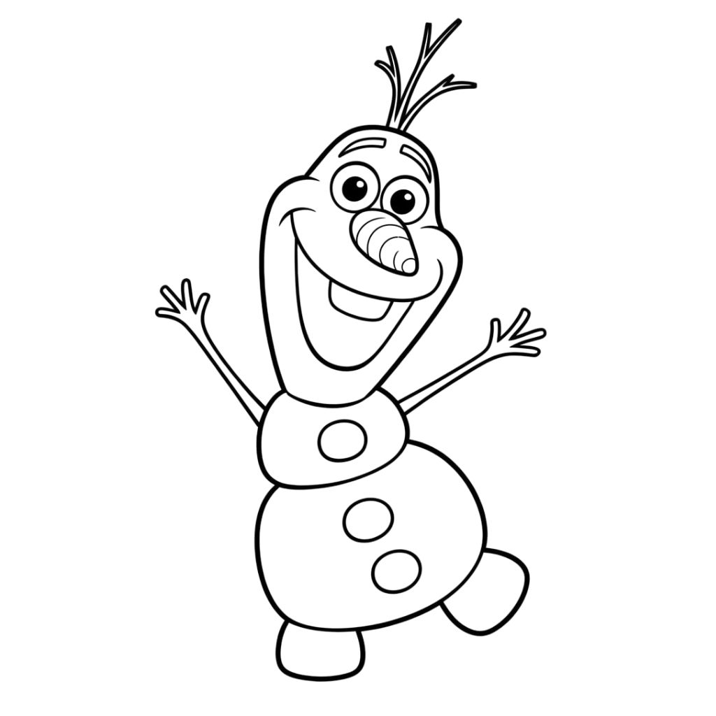 Images à colorier personnages Frozen prints gratuits