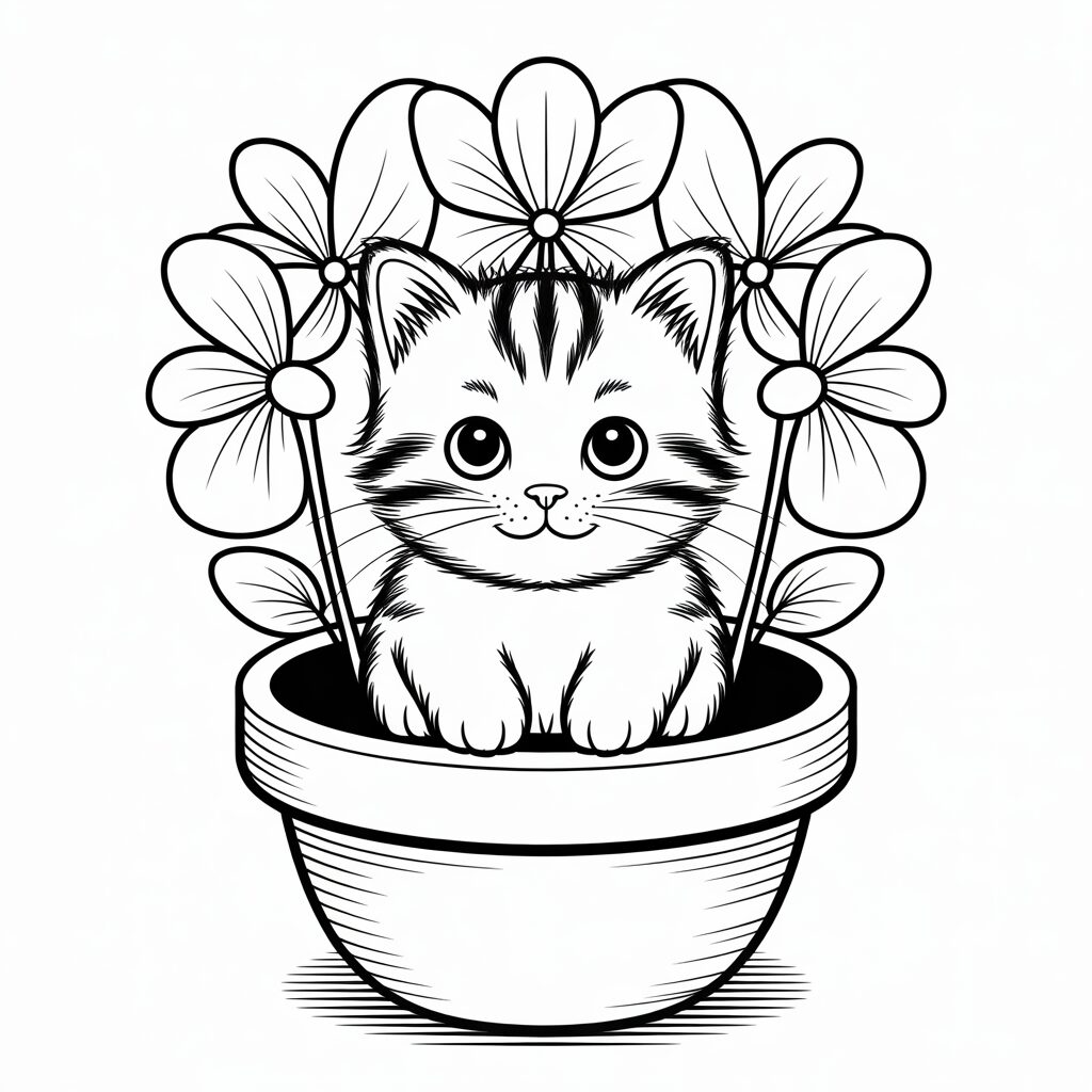 Kätzchen im Blumentopf PDF kostenlos