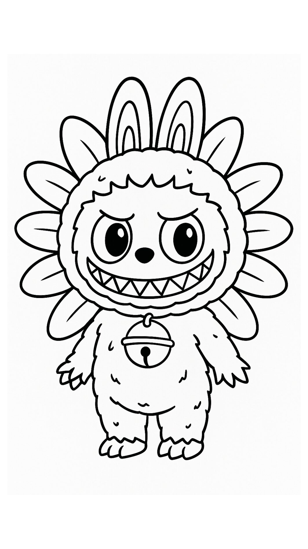 Labubu Ausmalbild kostenlos PDF