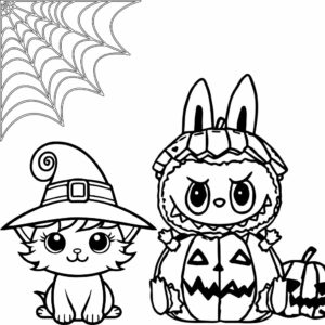 Labubu-coloring-page-for-preschoolers