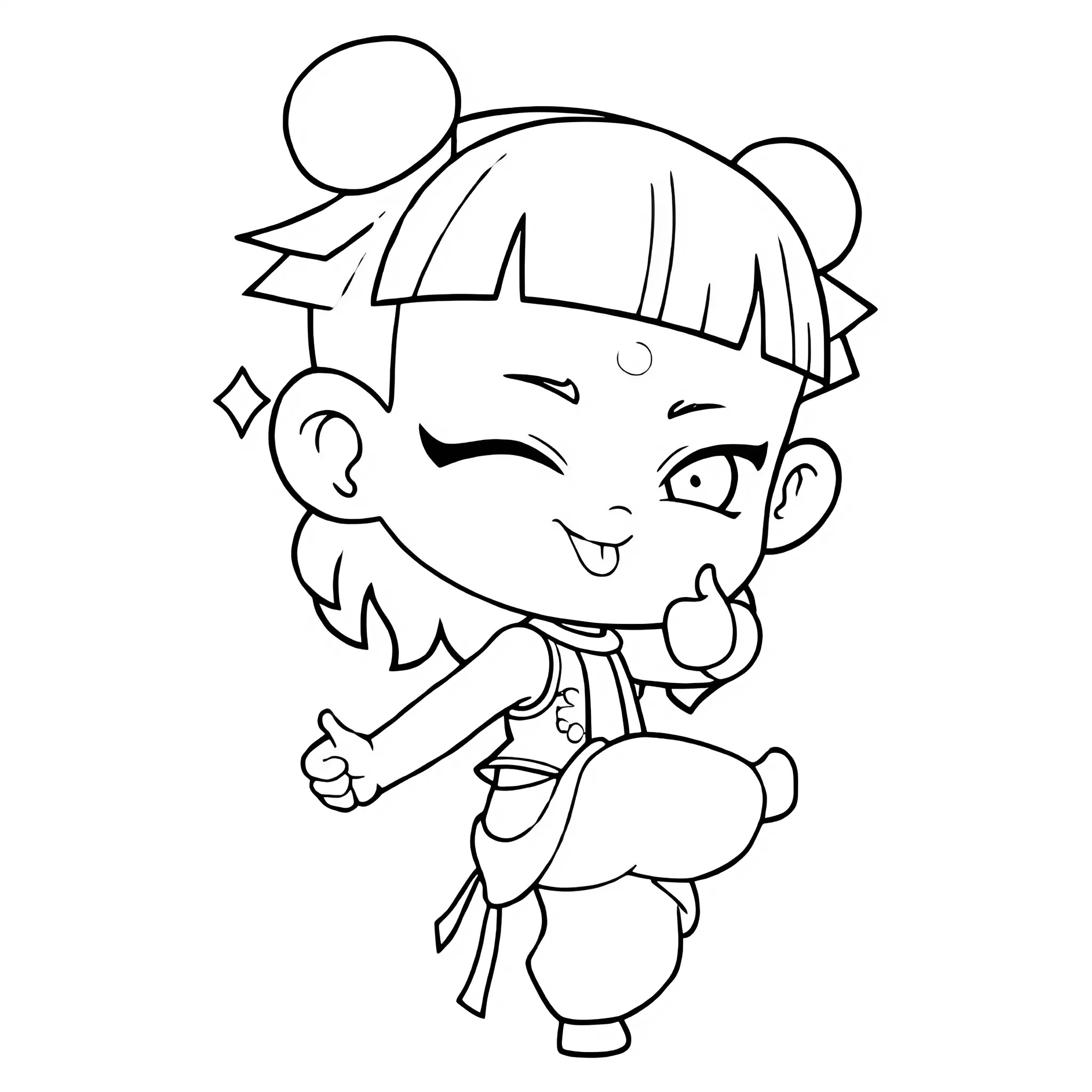 Ne Zha kinder kleurpagina’s printbaar