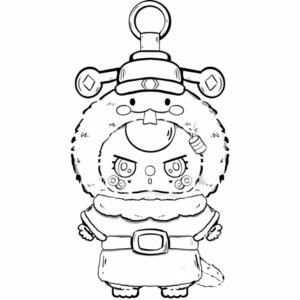 Downloadable baby three coloring sheet