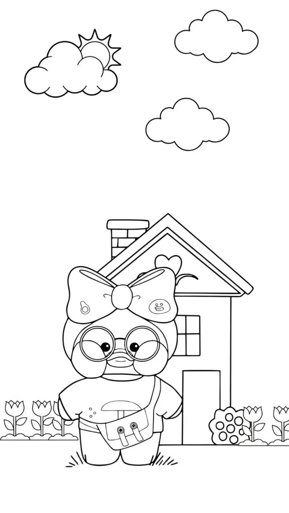 Lalafanfan coloring pages free latest