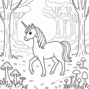 Téléchargement PDF de scènes magiques de licornes