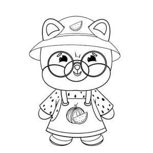 Lalafanfan coloring pages download free