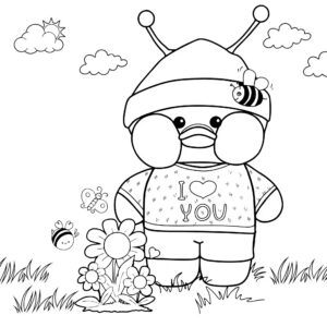 Lalafanfan coloring pages 2025 free print