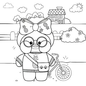 Free download Lalafanfan coloring pages