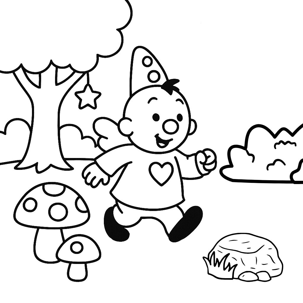Printbare Bumba’s Droomwereld kleurplaat