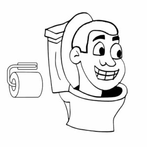 Skibidi toilet Tekening downloadbaar