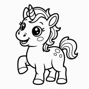 Colorier des licornes mignonnes
