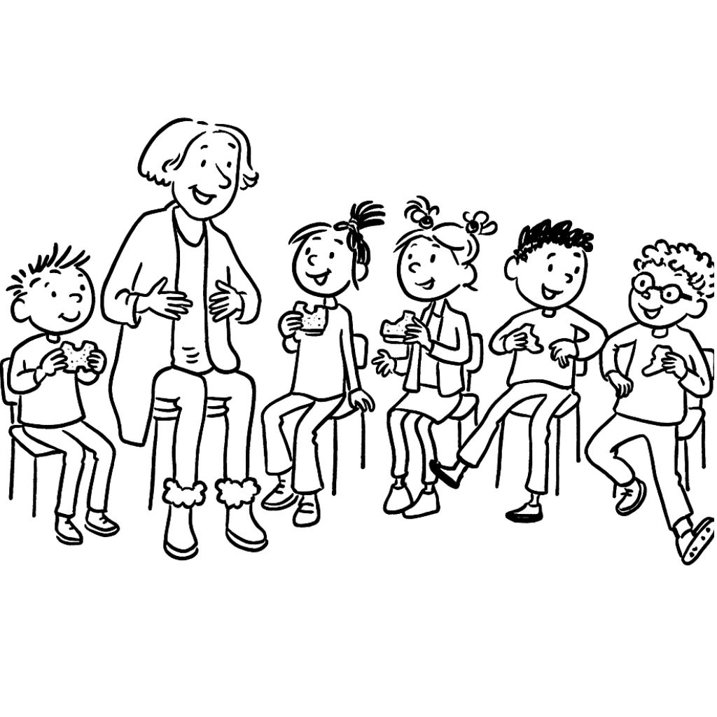 Zoete Zusjes in der Küche gratis Ausmalbilder