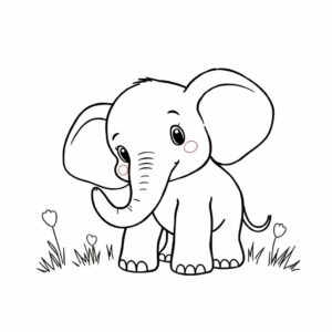 afbeelding olifant tekening