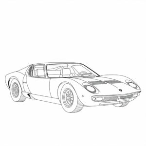 printable lamborghini coloring pages