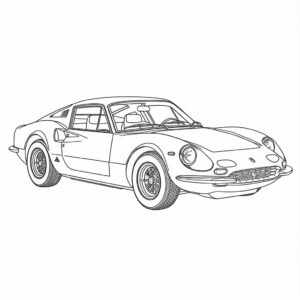 lamborghini coloring page