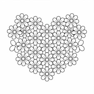 free heart coloring pages printable