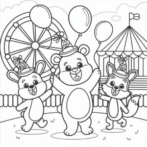 carnival coloring page