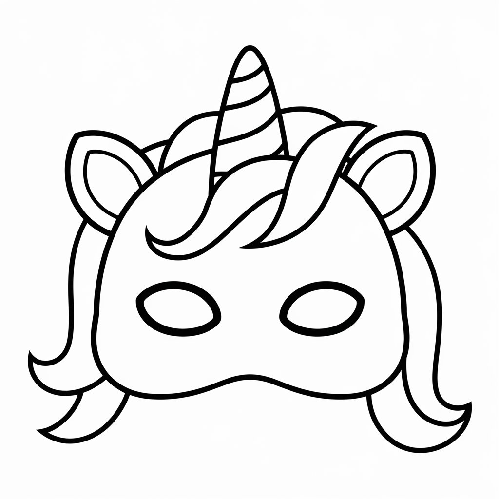 carnavals maskers kleurplaten