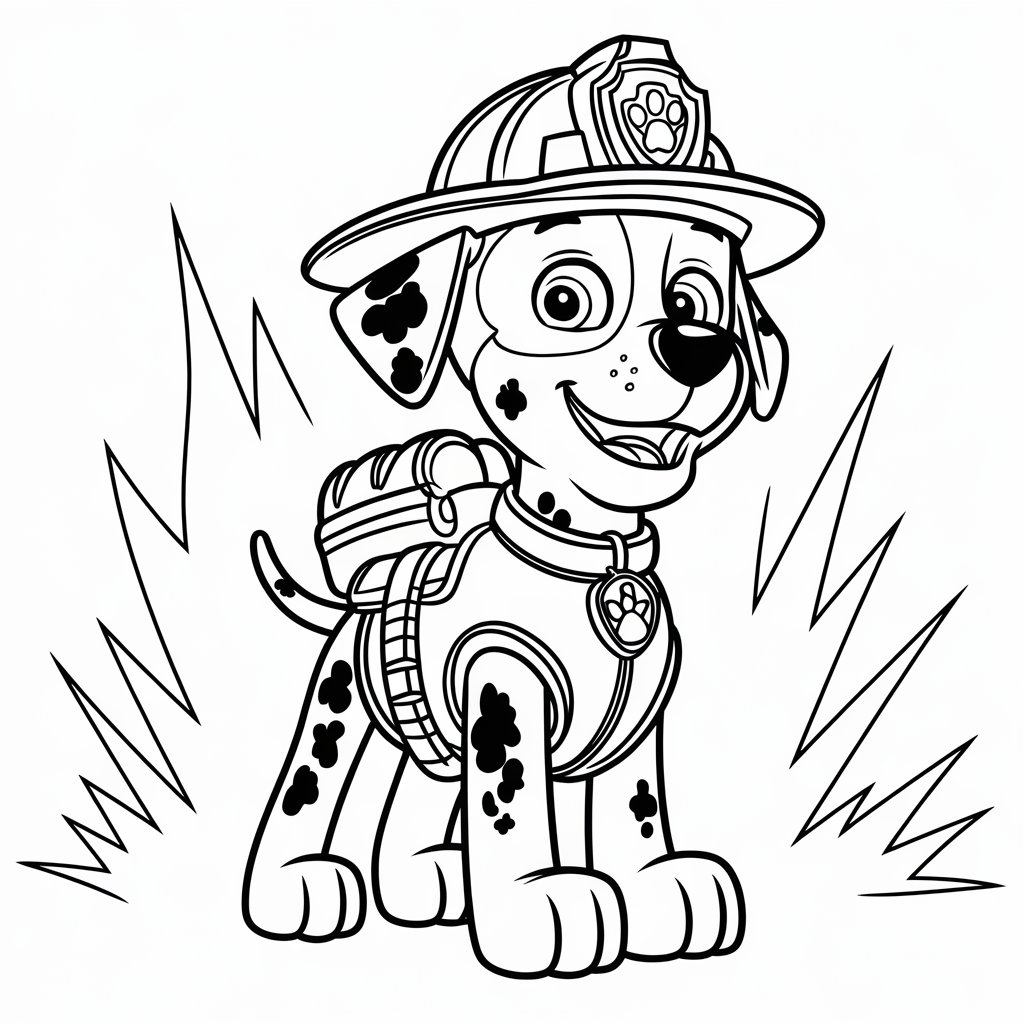 chase paw patrol kleurplaat