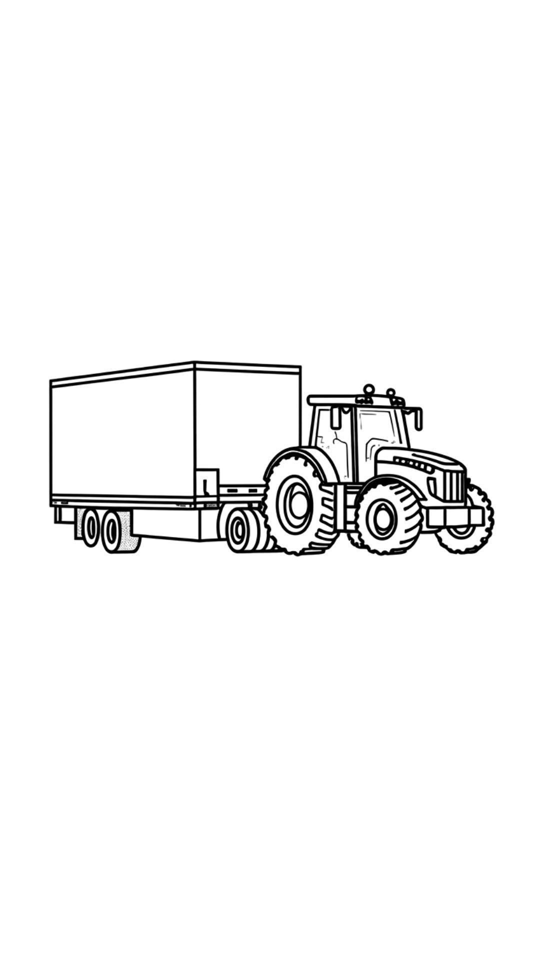 claas trekker kleurplaat