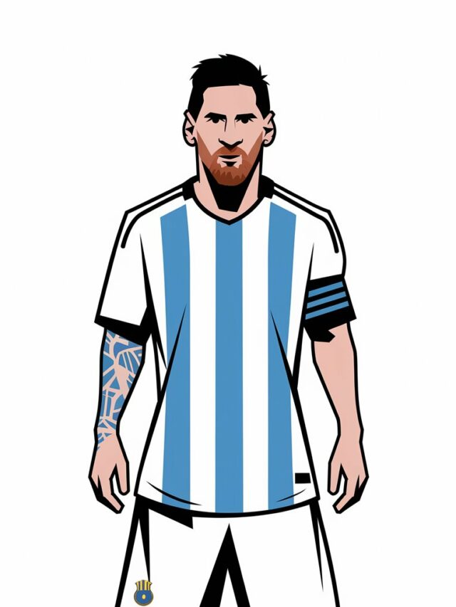 Kleurplaat Messi