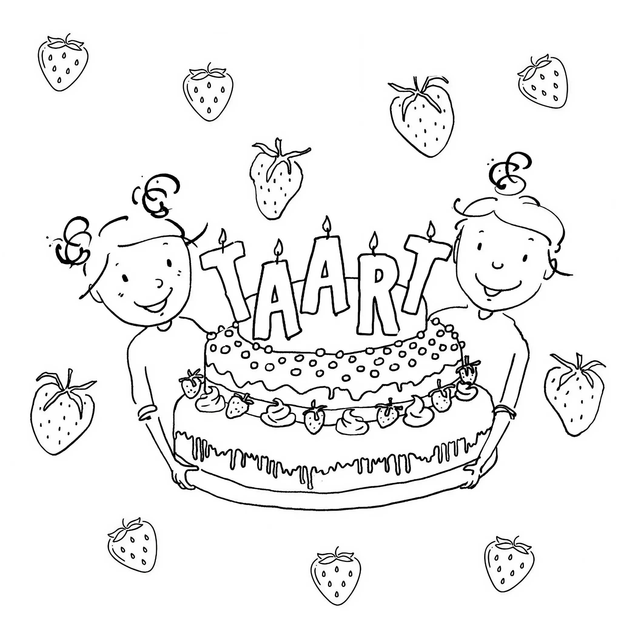 de zoete zusjes kleurplaat printen