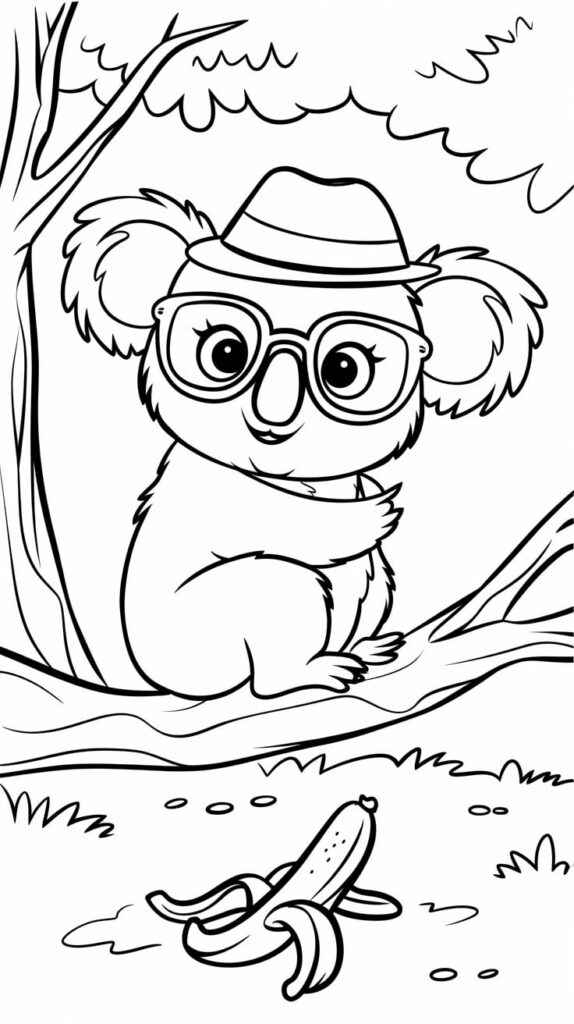 printable koala coloring pages