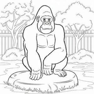 zoo animal coloring pages