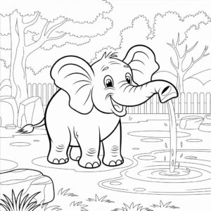 zoo animals coloring pages