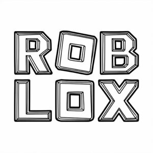 coloring pages roblox