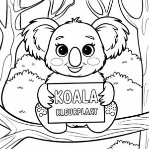 coloring pages koala