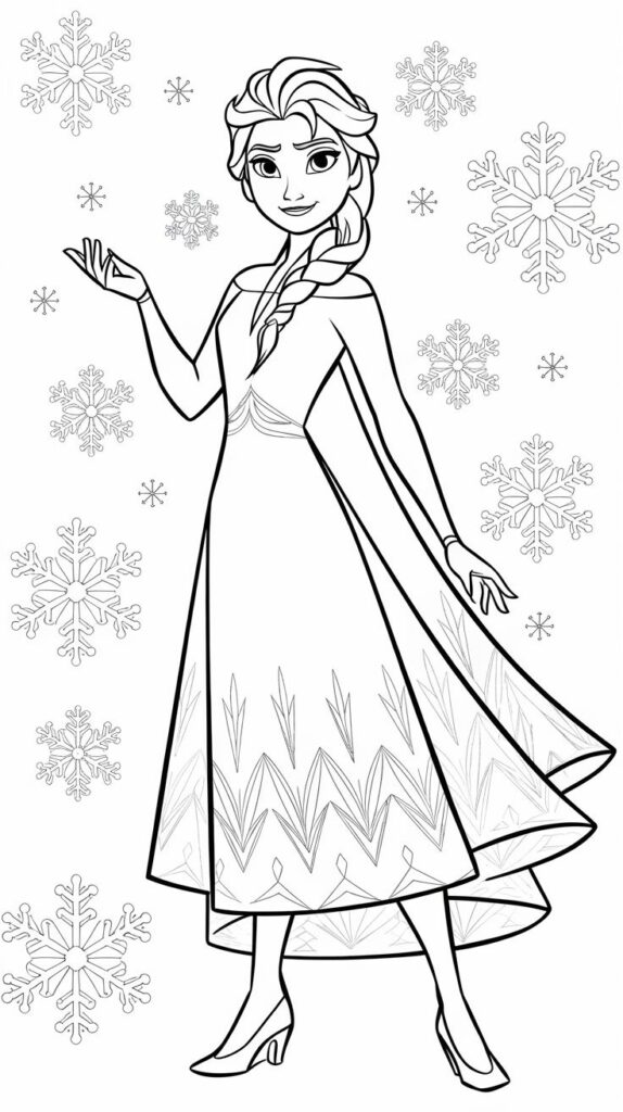 elsa kleurplaat frozen 2