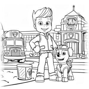 disegni da colorare paw patrol