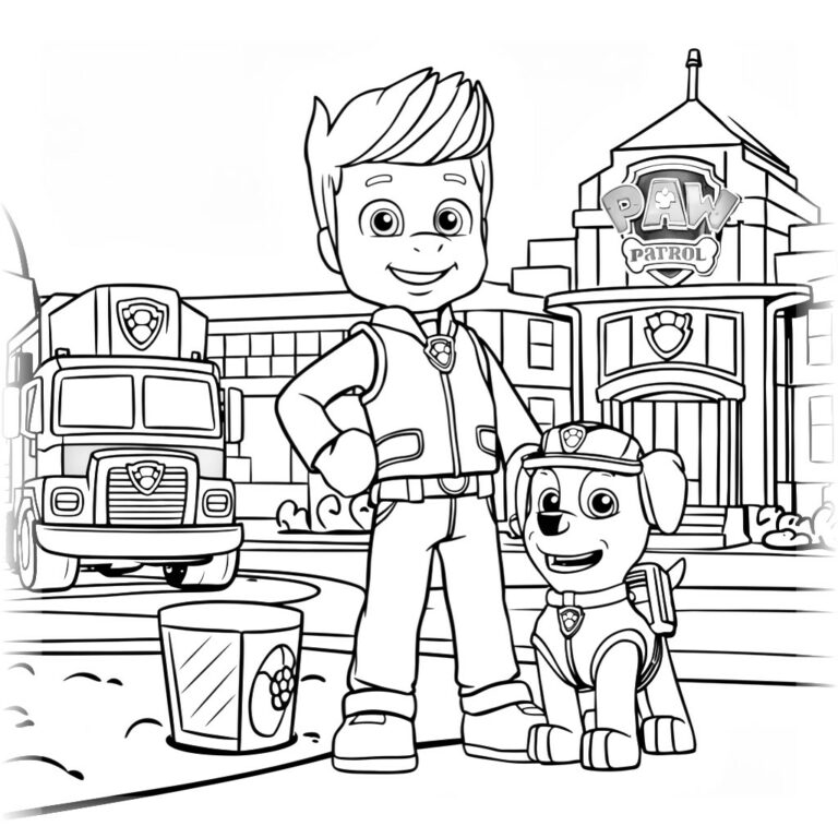 Paw Patrol – Página para colorear: 41 PDFs gratis
