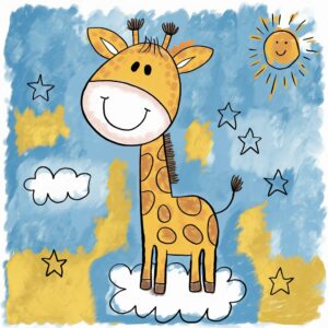 Giraffe Ausmalbild