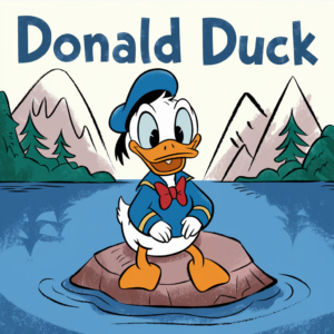 Donald Duck Kleurplaat