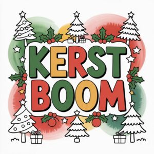 Kleurplaat Kerstboom