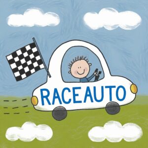 Kleurplaat Raceauto