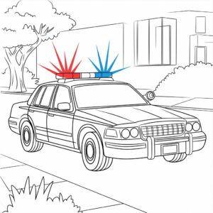 police vehicle coloring pages