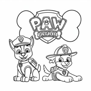 disegni da colorare della paw patrol