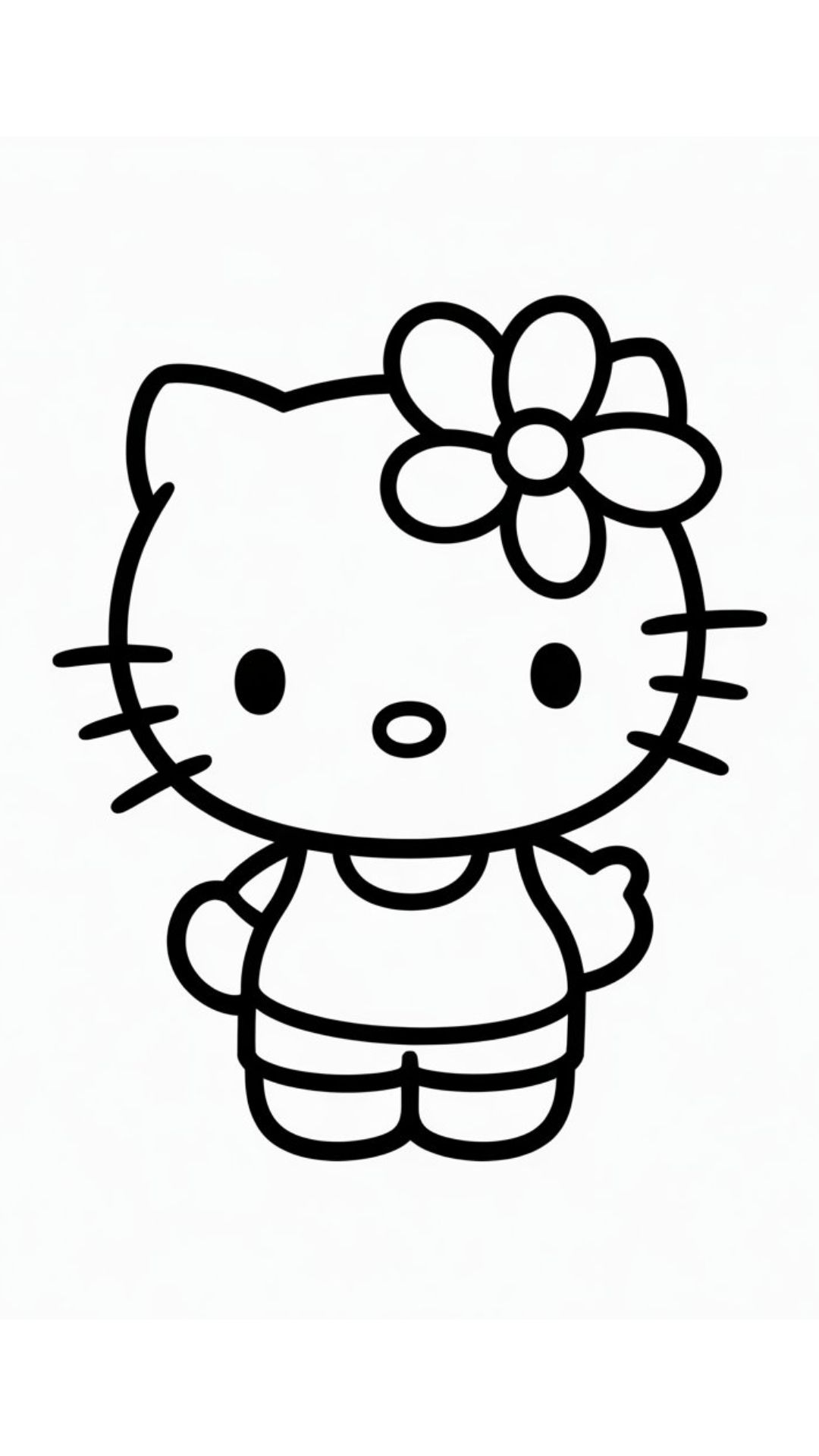 gratis kleurplaten printen hello kitty