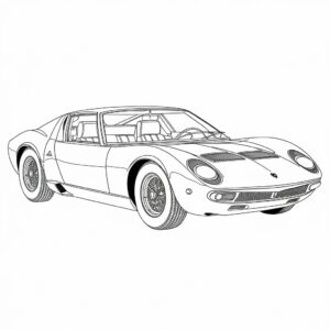 lamborghini car coloring pages