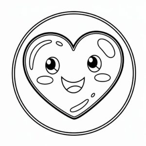 free printable heart coloring pages